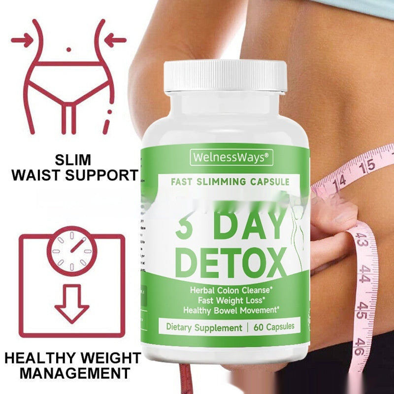 3-day Fast Slimming Detox Herbal Colon Cleanse Capsules